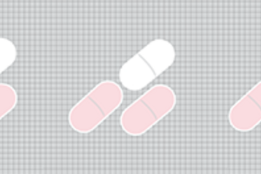 Illustration of three sets of three pharmaceutical tablets