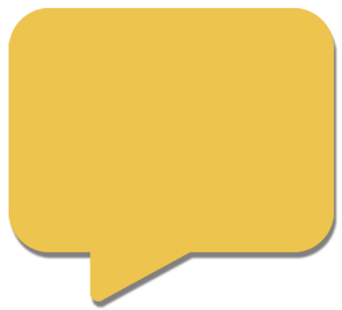 yellow speech bubble icon
